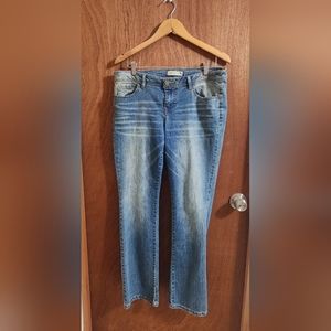 ROUTE 66 BOOTCUT BLUE JEANS.               SIZE 10